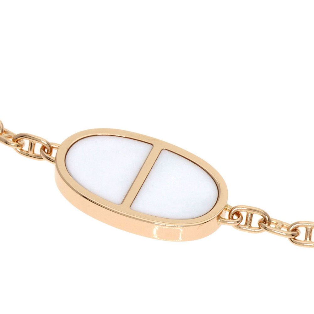 HERMES bracelet 18K Pink Gold gold Chene Dunkle Verso SH size Women Used Authentic