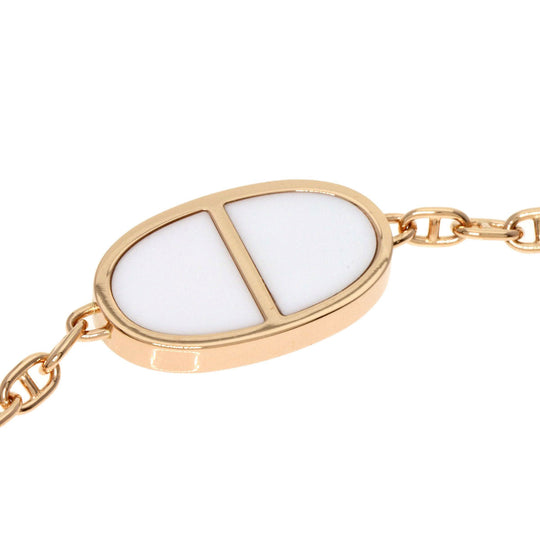 HERMES bracelet 18K Pink Gold gold Chene Dunkle Verso SH size Women Used Authentic