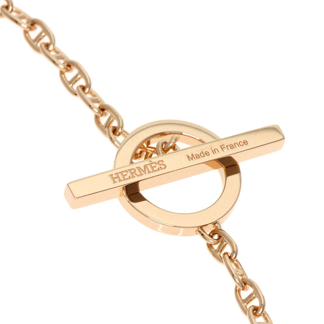 HERMES bracelet 18K Pink Gold gold Chene Dunkle Verso SH size Women Used Authentic