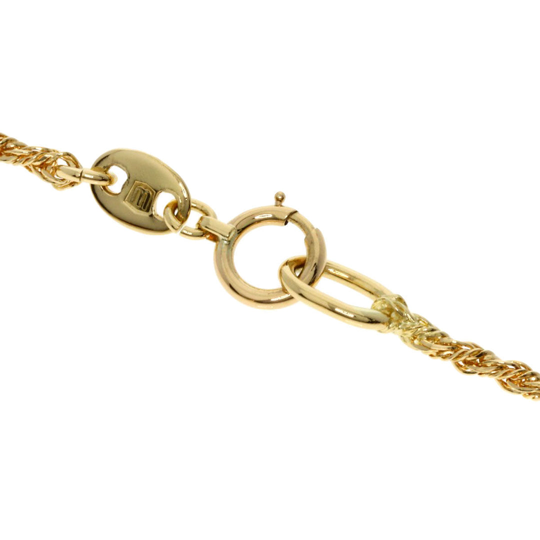 WALTHAM Necklace 18K Yellow Gold gold Swing diamond Women Used Authentic