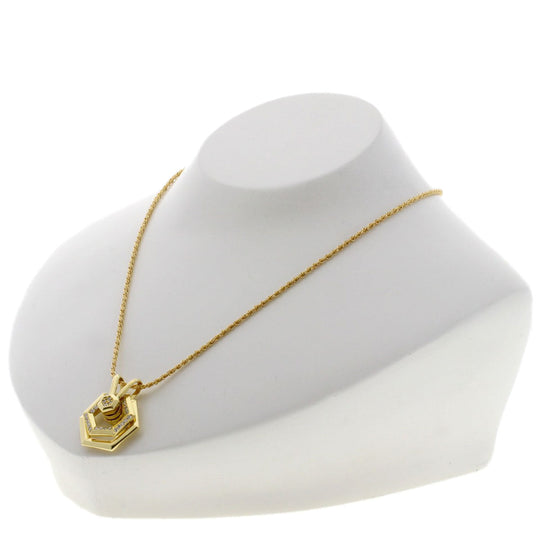 WALTHAM Necklace 18K Yellow Gold gold Swing diamond Women Used Authentic