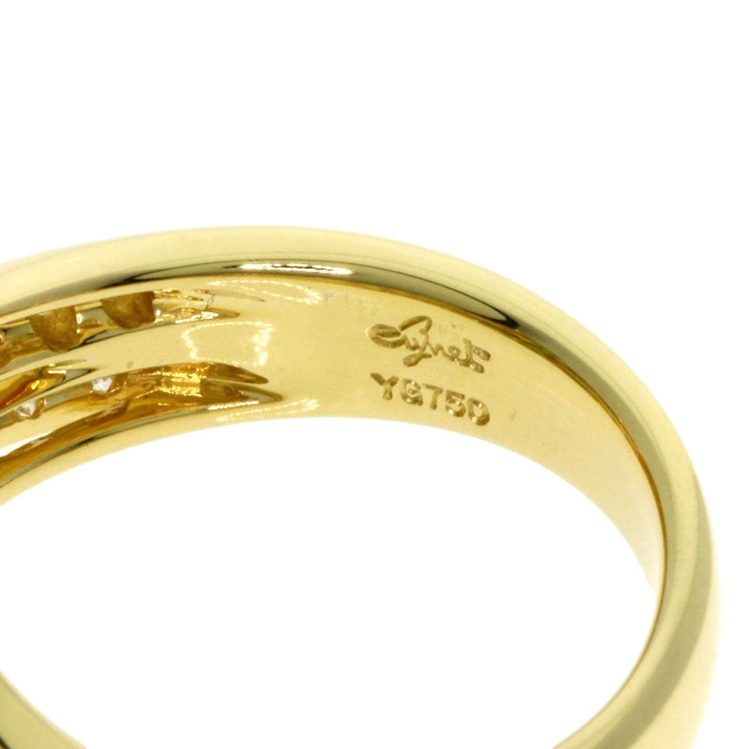 JUNE Ring 18K Yellow Gold gold Green Grossular Garnet Diamond