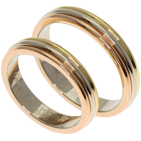 CARTIER Ring K18YG , K18WG , K18PG gold Louis Cartier Vendme Pairing #50 #59 Women Used Authentic