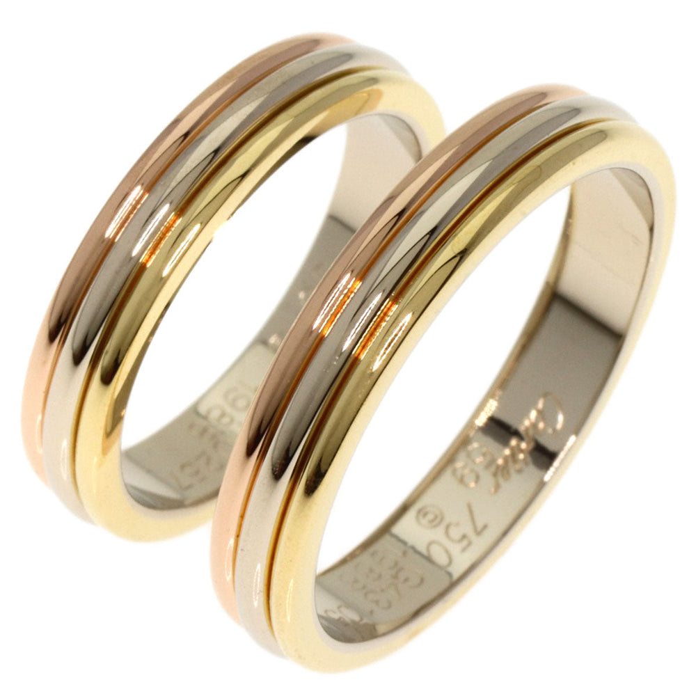 CARTIER Ring K18YG , K18WG , K18PG gold Louis Cartier Vendme Pairing #50 #59 Women Used Authentic