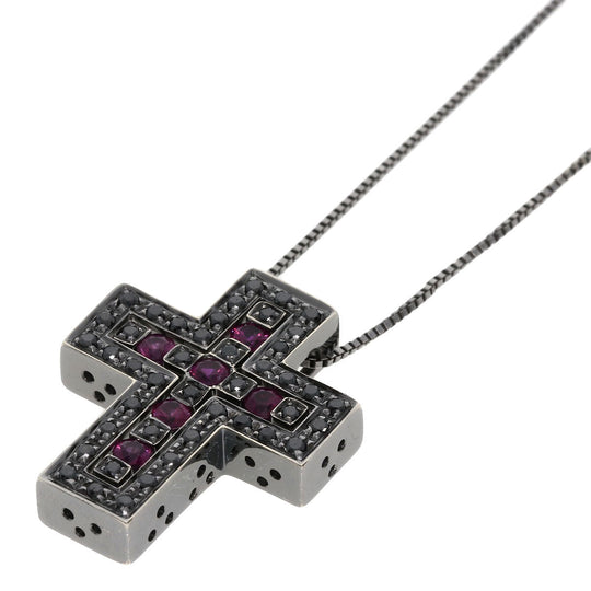 Damiani Necklace K18WG Silver belle poque small Women Used Authentic