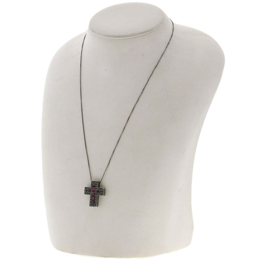 Damiani Necklace K18WG Silver belle poque small Women Used Authentic