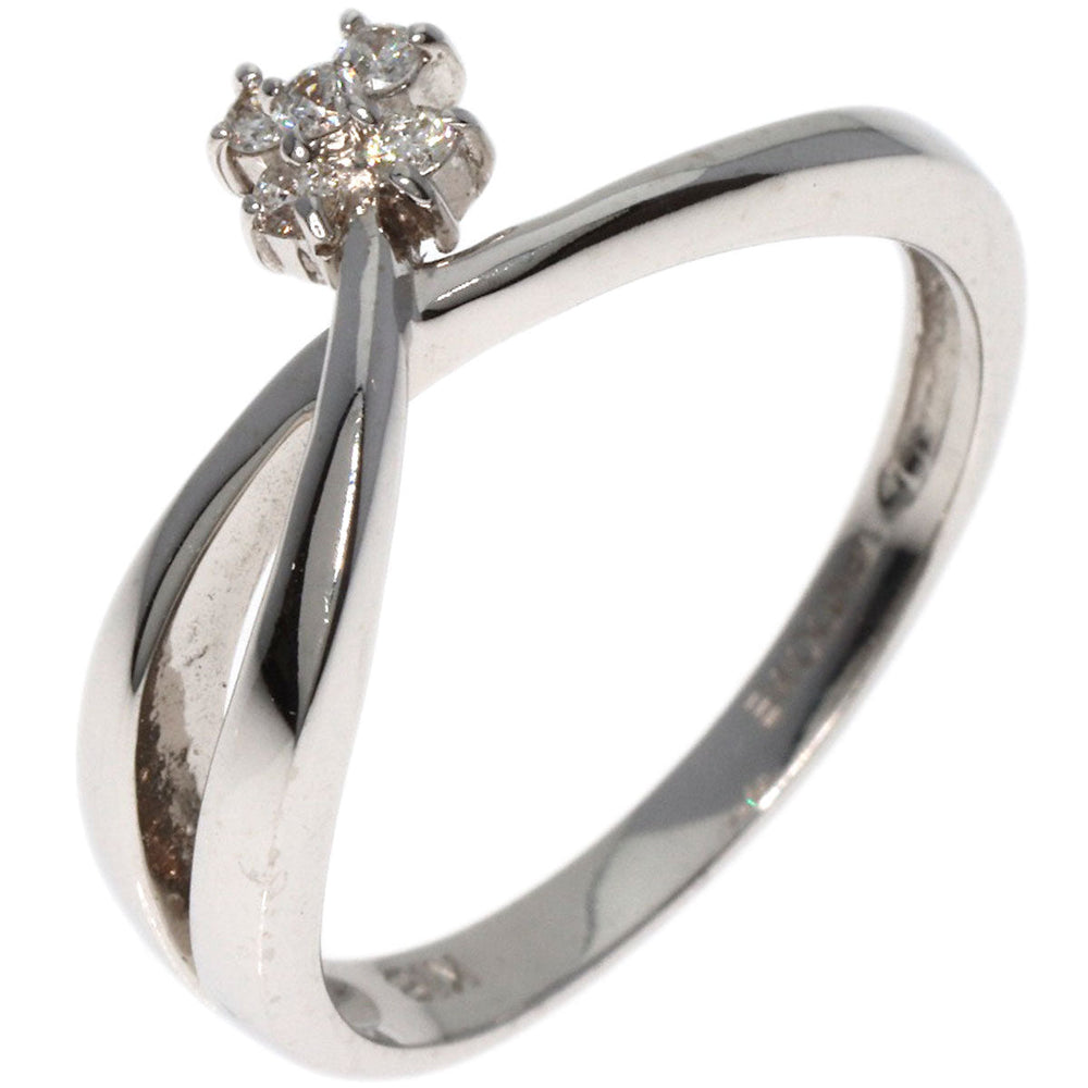 VANDOME Ring K18WG Silver diamond