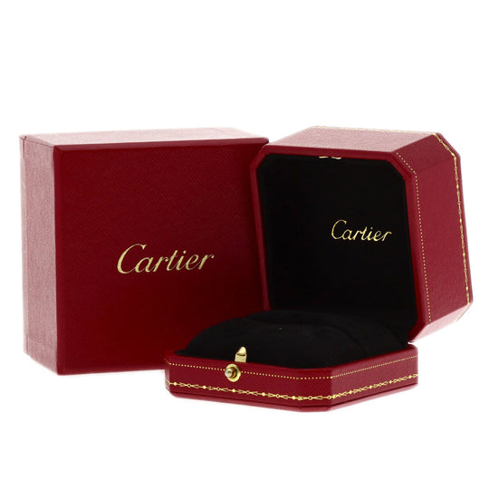CARTIER Ring PT950 Silver Ballerina Solitaire Diamond #50 Women Used Authentic