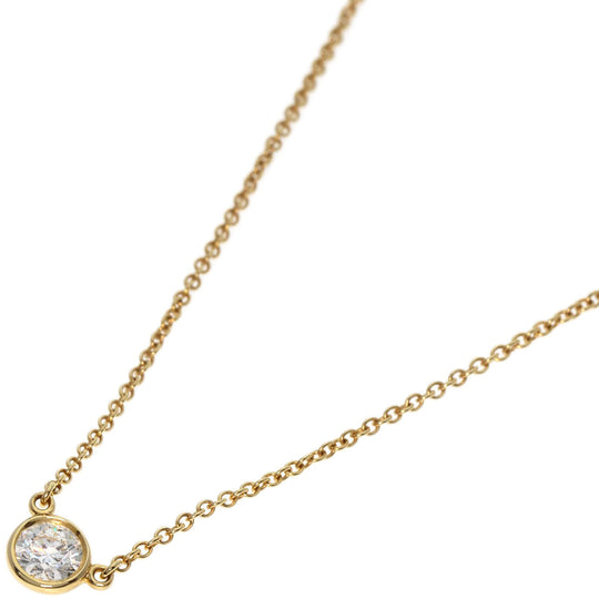 TIFFANY&Co. Necklace 18K Yellow Gold gold By the yard 1P diamond Women Used Authentic