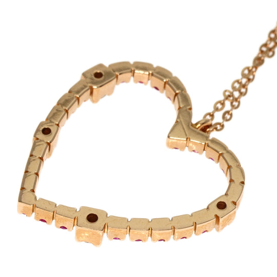 Damiani Necklace 18K Pink Gold gold San Lorenzo Pink Sapphire Diamond Women Used Authentic