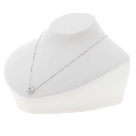 CARTIER Necklace K18WG Silver Damour Diamond