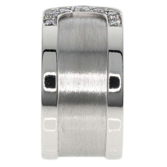 CARTIER Ring K18WG Silver C2 Diamond #48 Women Used Authentic