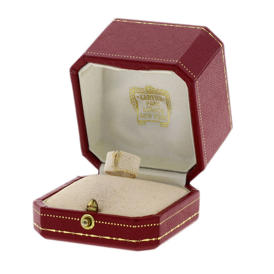 CARTIER Ring K18WG Silver C2 Diamond #48 Women Used Authentic