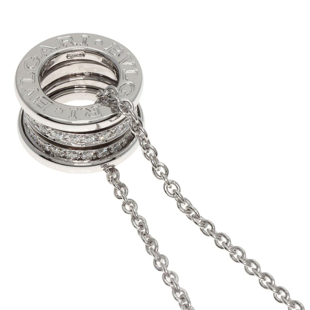 BVLGARI Necklace K18WG Silver B-zero1 be zero one diamond