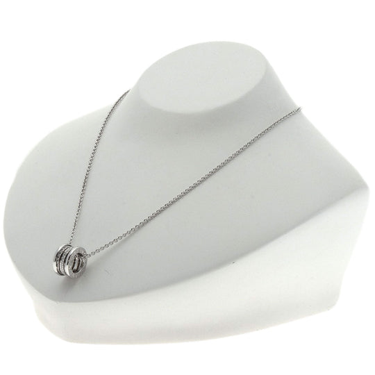 BVLGARI Necklace K18WG Silver B-zero1 be zero one diamond