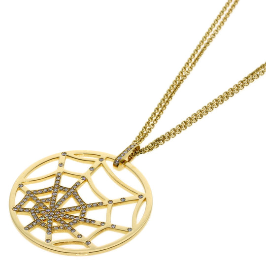Chaumet Necklace 18K Yellow Gold gold Atlas Moi Spider Web Diamond Women Used Authentic