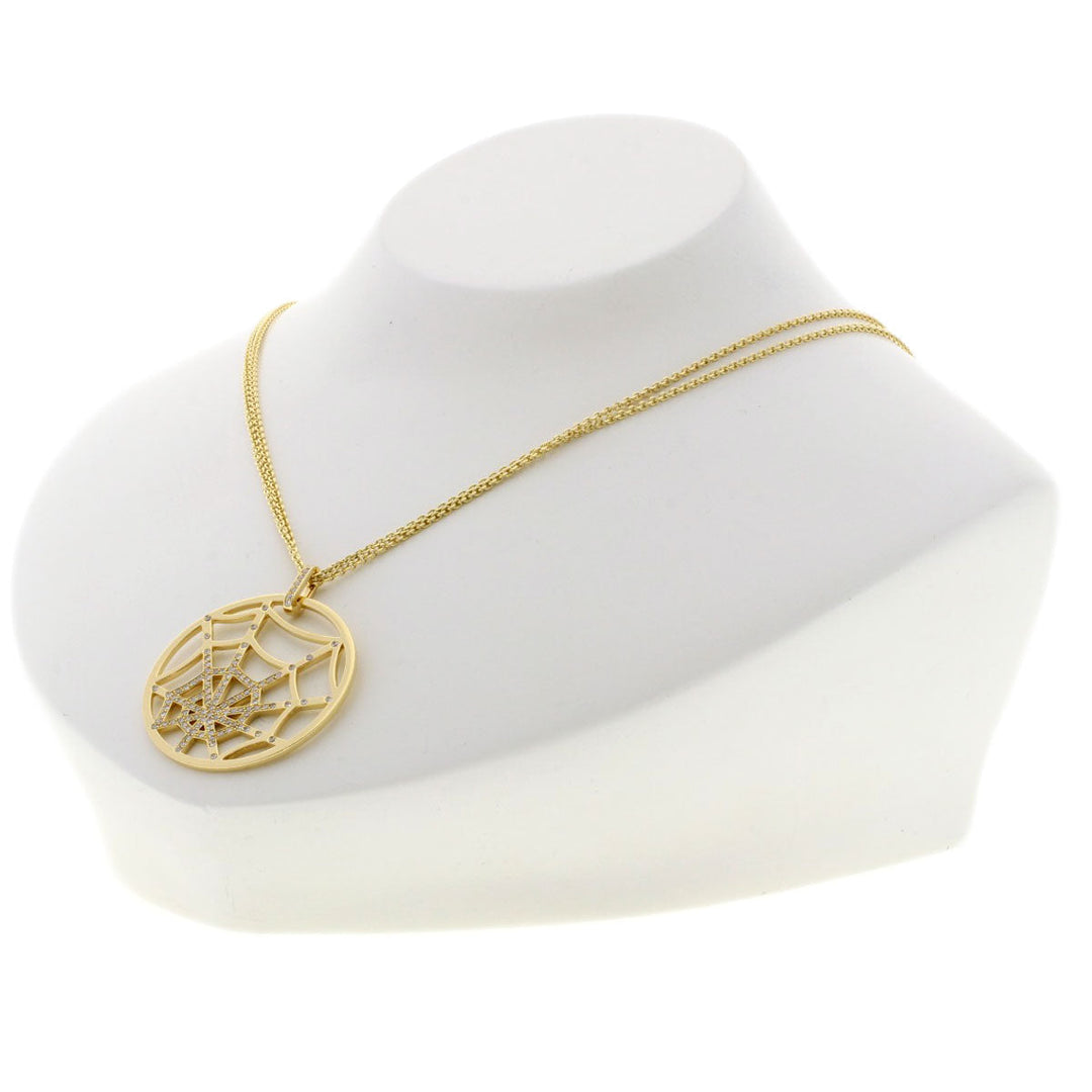 Chaumet Necklace 18K Yellow Gold gold Atlas Moi Spider Web Diamond Women Used Authentic