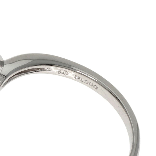TASAKI Ring PT900 Silver Pearl pearl diamond Women Used Authentic