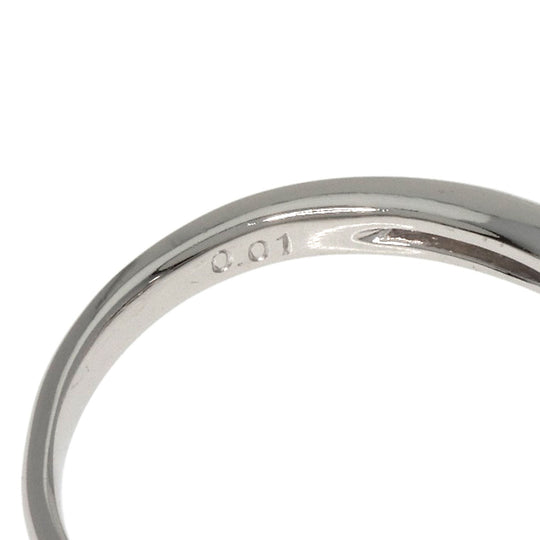 TASAKI Ring PT900 Silver Pearl pearl diamond Women Used Authentic