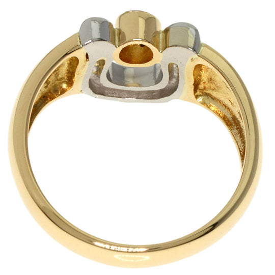 CELINE Ring K18YG , PT900 gold diamond Women Used Authentic