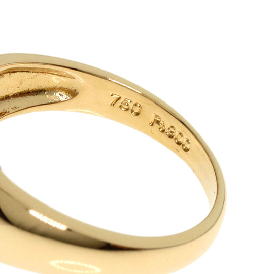 CELINE Ring K18YG , PT900 gold diamond Women Used Authentic