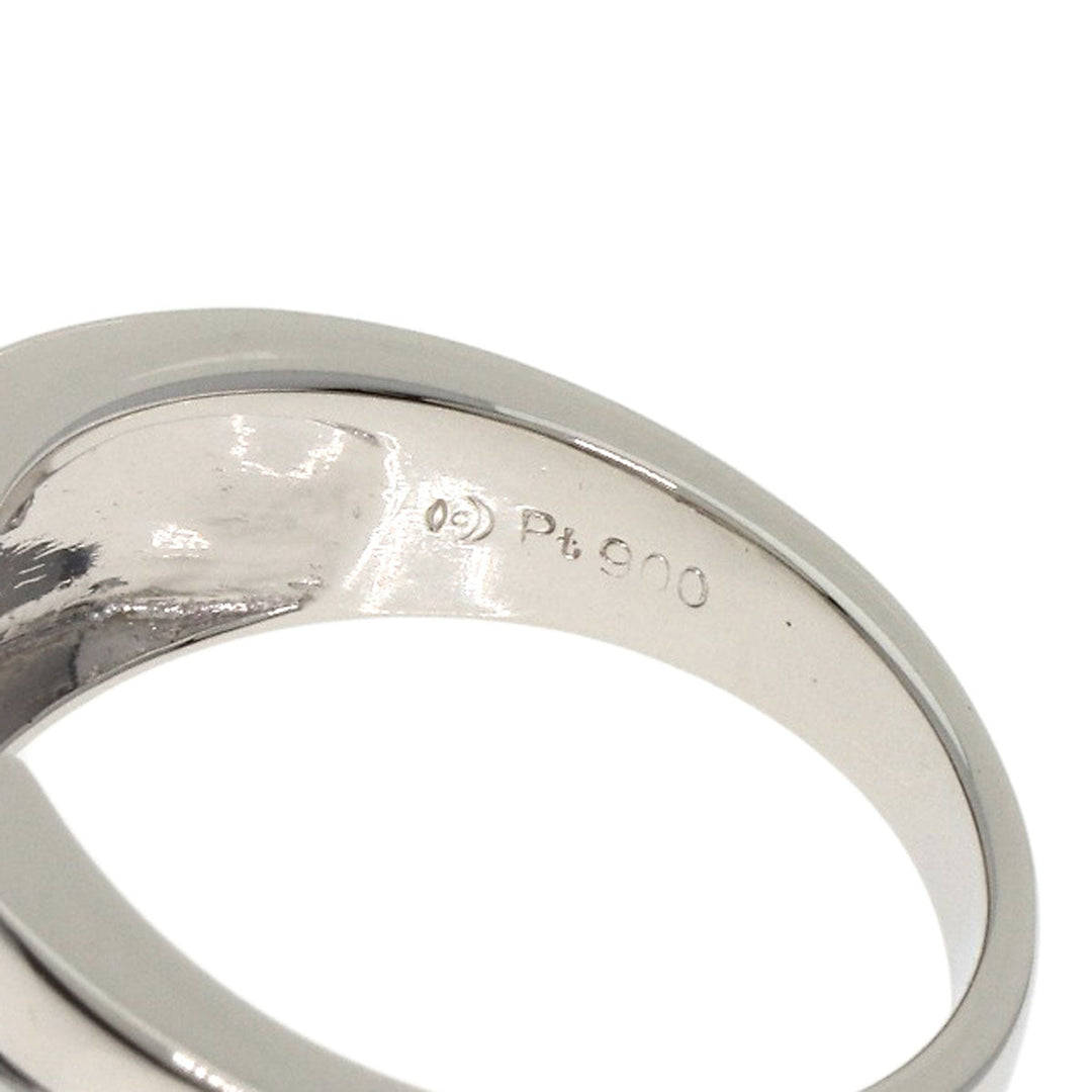 TASAKI Ring PT900 Silver Pearl pearl diamond Women Used Authentic