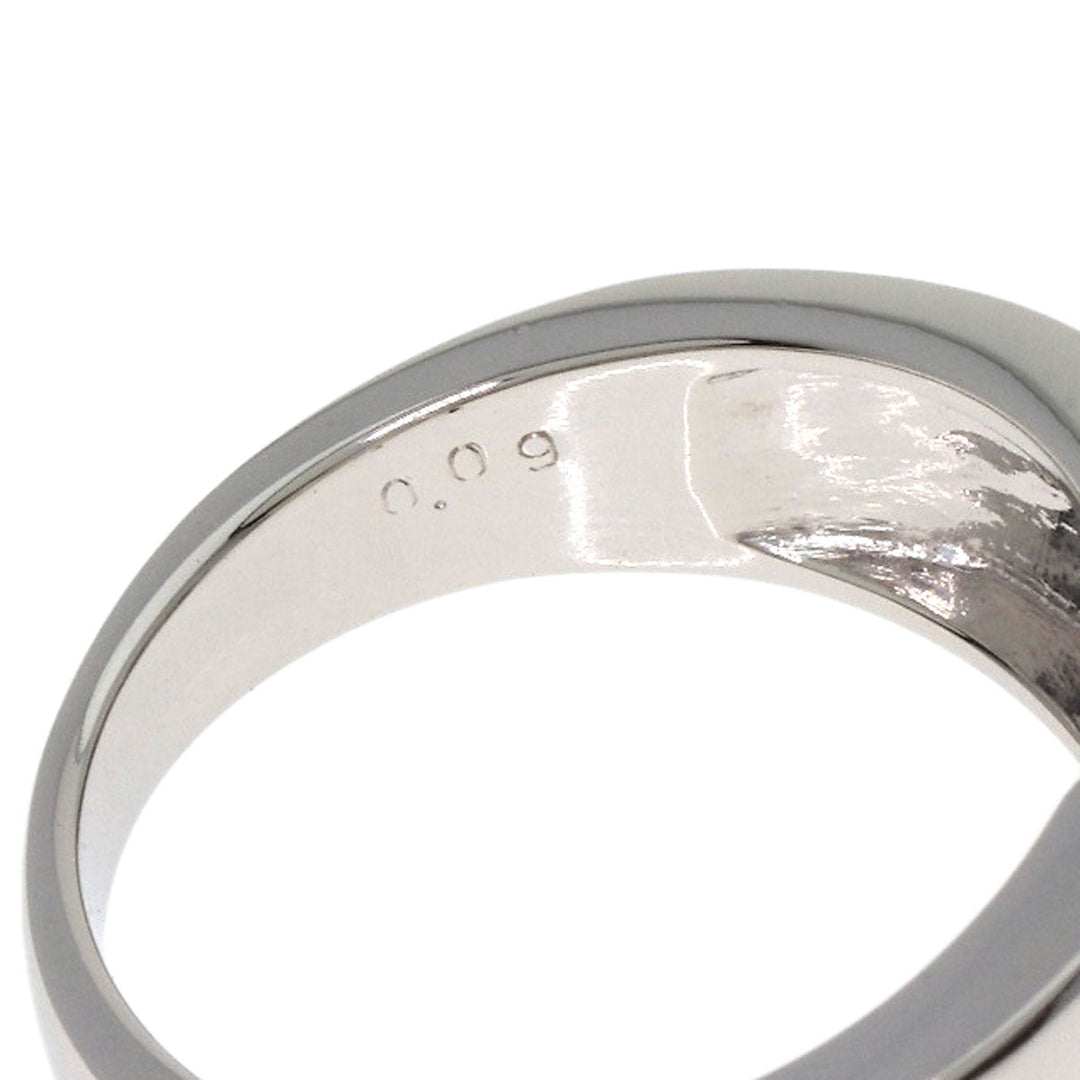TASAKI Ring PT900 Silver Pearl pearl diamond Women Used Authentic