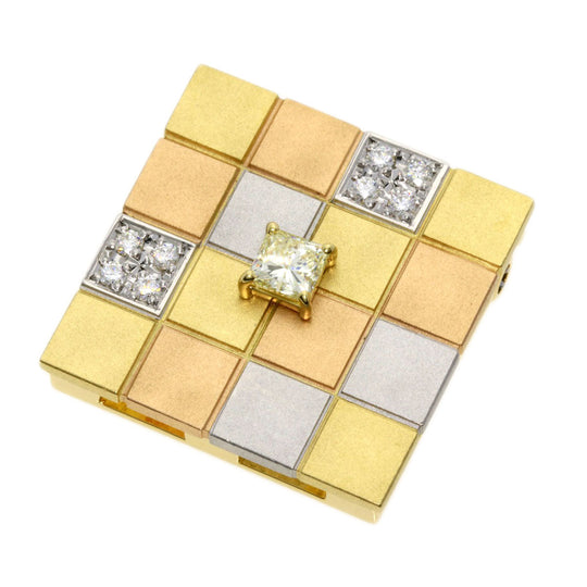 TASAKI Brooch K18YG , K18PG , PT900 gold Diamond VLY-VVS2 Women Used Authentic