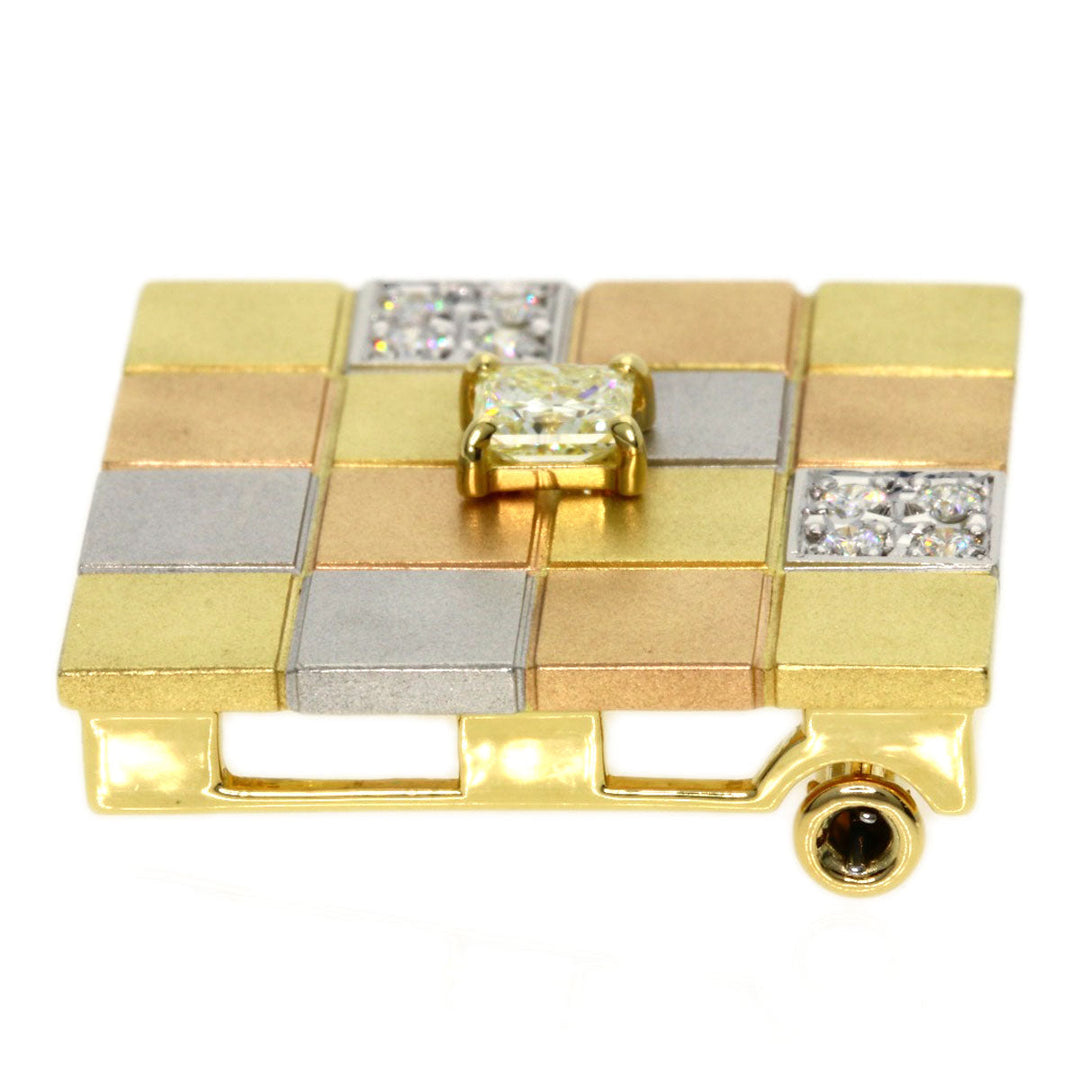 TASAKI Brooch K18YG , K18PG , PT900 gold Diamond VLY-VVS2 Women Used Authentic
