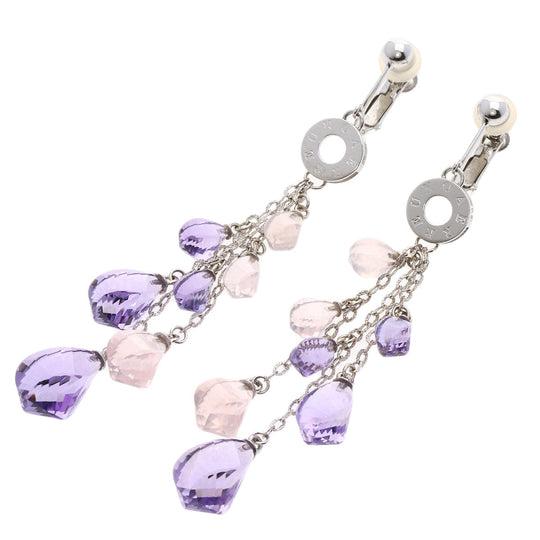 UNOAERRE Earring K18WG Silver amethyst