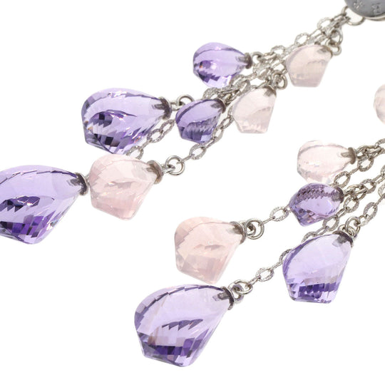 UNOAERRE Earring K18WG Silver amethyst