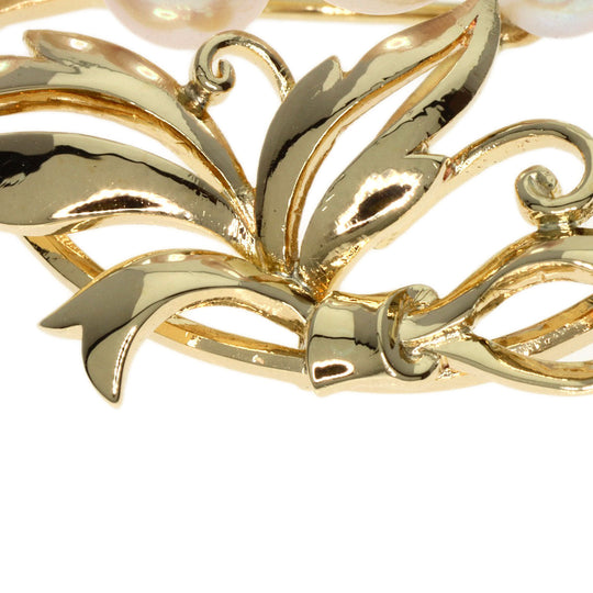 MIKIMOTO Brooch K14YG gold Akoya pearl Pearl Women Used Authentic