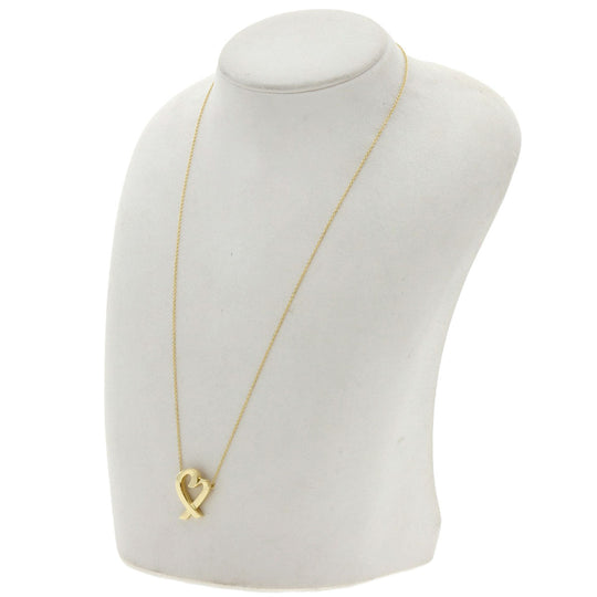 TIFFANY&Co. Necklace 18K Yellow Gold gold Loving heart Women Used Authentic