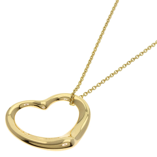 TIFFANY&Co. Necklace 18K Yellow Gold gold Open heart Women Used Authentic