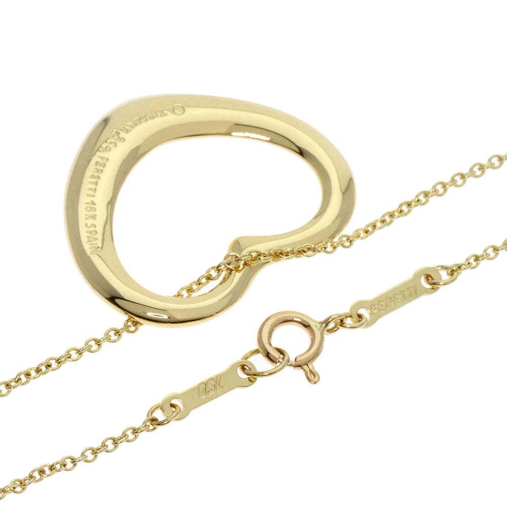 TIFFANY&Co. Necklace 18K Yellow Gold gold Open heart Women Used Authentic
