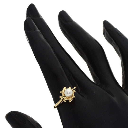 TIFFANY&Co. Ring 18K Yellow Gold gold Pearl Women Used Authentic