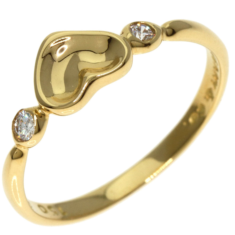 TIFFANY&Co. Ring 18K Yellow Gold gold Full Heart 2P Diamond