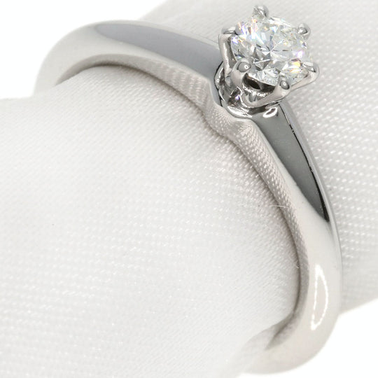 TIFFANY&Co. Ring PT950 Silver solitaire diamond knife edge