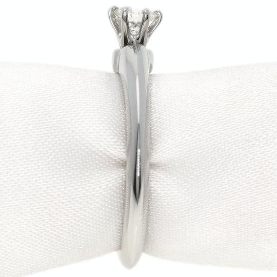TIFFANY&Co. Ring PT950 Silver solitaire diamond knife edge