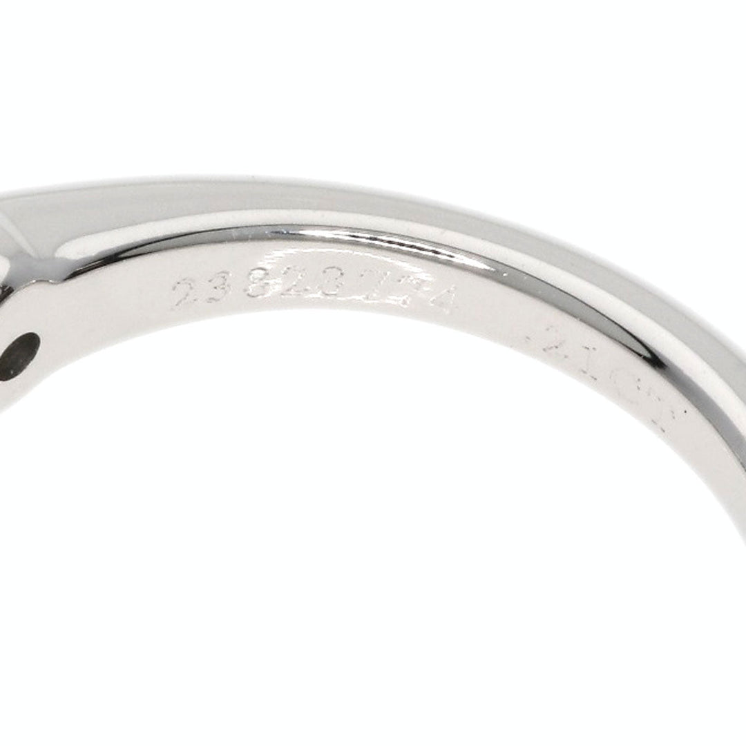 TIFFANY&Co. Ring PT950 Silver solitaire diamond knife edge