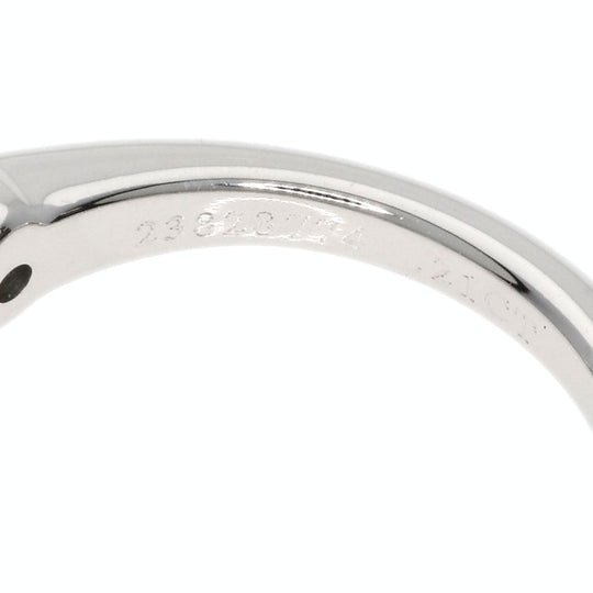 TIFFANY&Co. Ring PT950 Silver solitaire diamond knife edge