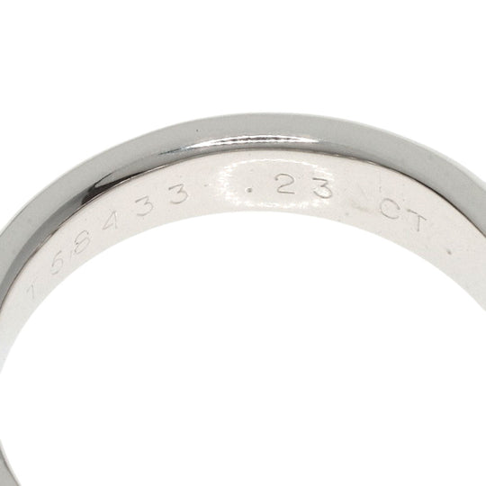 TIFFANY&Co. Ring PT950 Silver Dots Solitaire Diamond Women Used Authentic