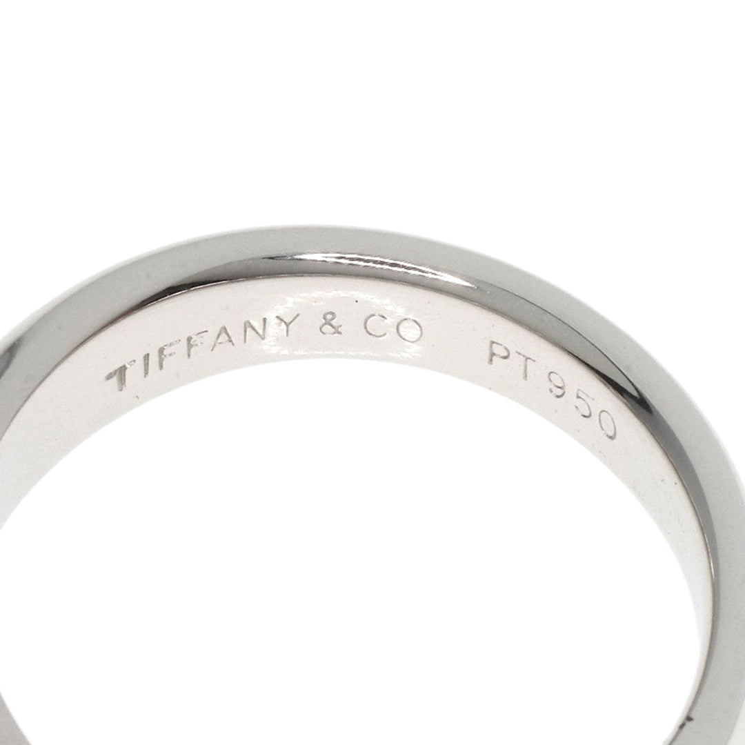 TIFFANY&Co. Ring PT950 Silver Dots Solitaire Diamond Women Used Authentic