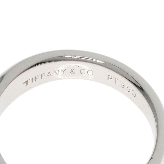 TIFFANY&Co. Ring PT950 Silver Dots Solitaire Diamond Women Used Authentic