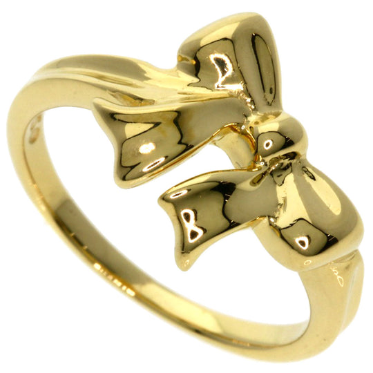 TIFFANY&Co. Ring 18K Yellow Gold gold ribbon Women Used Authentic