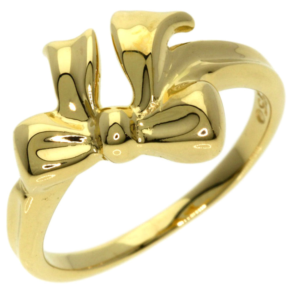 TIFFANY&Co. Ring 18K Yellow Gold gold ribbon Women Used Authentic