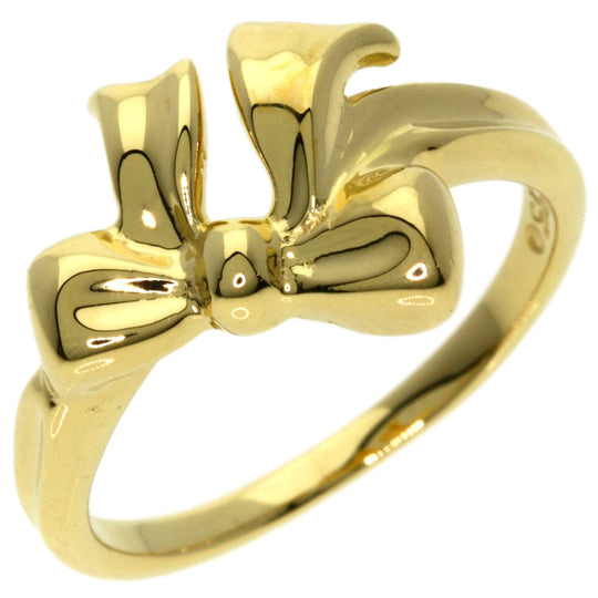TIFFANY&Co. Ring 18K Yellow Gold gold ribbon Women Used Authentic