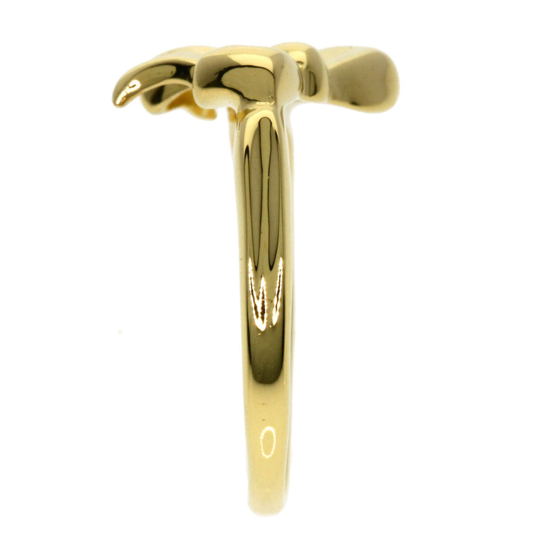 TIFFANY&Co. Ring 18K Yellow Gold gold ribbon Women Used Authentic