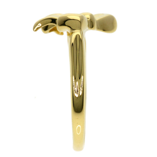 TIFFANY&Co. Ring 18K Yellow Gold gold ribbon Women Used Authentic