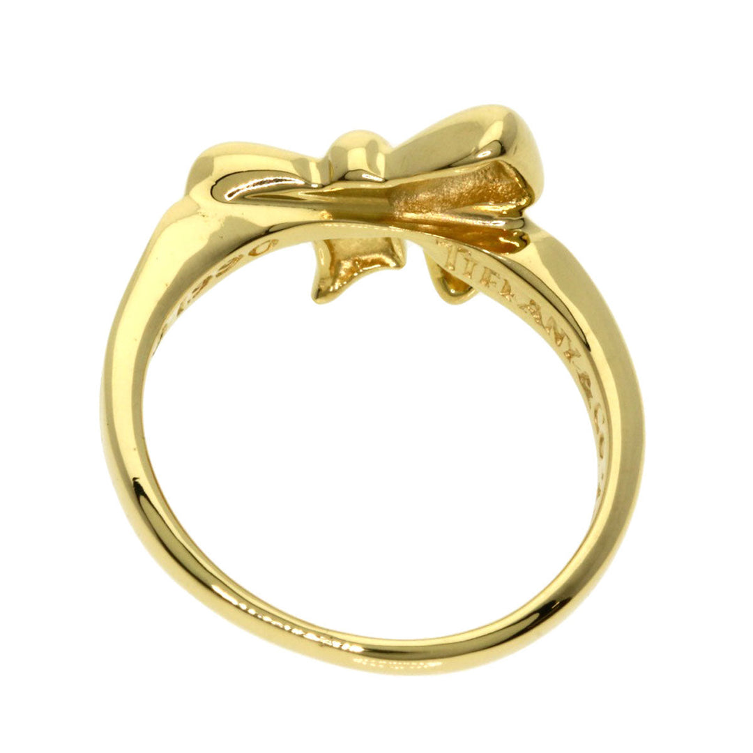 TIFFANY&Co. Ring 18K Yellow Gold gold ribbon Women Used Authentic